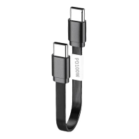 Dây sạc nhanh Weil 100W USB C sang USB C, cáp silicon dẹt, đồng bộ dữ liệu và sạc hiệu quả, loại C t