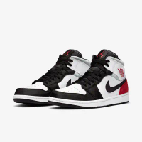 【Nike】Air Jordan 1 Mid SE [852542-100] 男 休閒鞋 經典 喬丹 AJ1 中筒 白黑紅-US 9.5