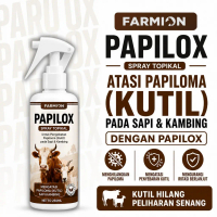 Farmion - Papilox Spray Topikal 250ml Obat Kutil Papiloma Sapi & Kambing | Perawatan Kulit Ternak