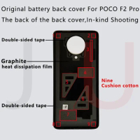 Original New For POCO F2 Pro Battery Cover, poco f2 pro back glass replacement, Pocophone Replacement Parts