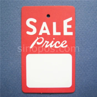 Unstrung Sale Price Tag 45x73mm, paper merchandise sale price tags, garment clothes label ticket gift hangtag sale price printed