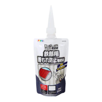 【日本Asahipen】鐵皮屋 鐵製品 破損裂縫防水補修劑 200ML 白色(鐵皮屋 屋頂 ab膠 補修 塑鋼土)
