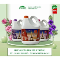 [HICLASS] - Nước Giặt Xả 2 Trong 1 Hương Hoa Hồng, 3000ml/can - Nhập Khẩu Chính Hãng Thái Lan