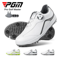 PGM Mens Golf Shoes for Man New Style Waterproof Sneakers Rotating Shoelaces Breathable Comfortable Insole Non-slip