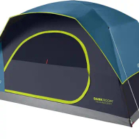 Coleman Skydome Camping Tent with Dark Room Technology, 4/6/8/10 Person Family Tent Sets Up in 5 Minutes and Blocks 90% of Sunli