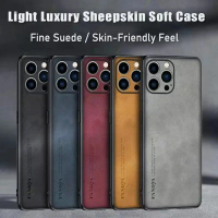 Casing untuk INFINIX SMART 8 SMART 8 PRO Luxury Case Sheepskin Leather for INFINIX
