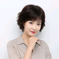 整頂假髮全真髮短假髮-民國風斜瀏海短捲髮女假髮2色74ea1【獨家進口】【米蘭精品】