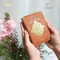 Alquran Saku Resleting A7 Pocket Cover Kulit Non Terjemah Warna Cantik Free Tasbih A7 Pocket Tan