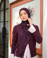 Heaven Lights - Voal Plain - Hijab Voal Polos Segi Empat Midnight Plum