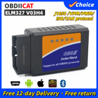 V03H4 ELM327 Bluetooth OBD2 On Android IOS OBD II Code Reader Diagnostic Adapter