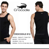 Crocodile Singlet -Tanktop 511-812 - 100% Ribbed Cotton Original