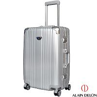 ALAIN DELON 亞蘭德倫 24吋流線雅仕系列行李箱  (銀)