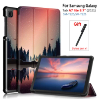 For Samsung Galaxy Tab A7 Lite 8.7 SM-T220/T225 Tablet Adjustable Folding Stand Cover for Samsung Galaxy Tab A7 8.7 2021 Case