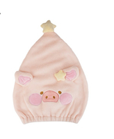 lulu豬豬干發帽干發巾吸水速干可愛創意浴帽發箍頭箍束發帶洗臉