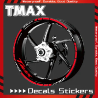 Wheel Sticker For YAMAHA TMAX500 TMAX530 TMAX560 NMAX125 155 VMAX Motorcycle Front Rear Tyre Reflective Decals Sticker tmax nmax