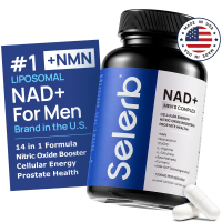 ผลิตภัณฑ์เสริมอาหาร Selerb NAD+ สำหรับผู้ชาย พร้อม NMN - คอมเพล็กซ์ไลโปโซมอลที่มีทรานส์-เรสเวราทรอล 