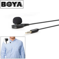 BOYA BY-HLM1 Pin Mount Style Omnidirectional Condenser Microphone with Windscreen for Canon Nikon Sony DSLR Camera Camcorder