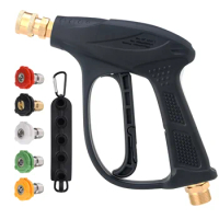 Pressure Washer Spray Gun Power Washer Gun Short Handle Gun With 5 Color Nozzles