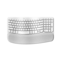 羅技 Wave Keys 人體工學鍵盤 (兩色選)-珍珠白