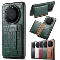 Crocodile Pattern Multifunctional Leather Wallet Case For Huawei Mate 60 50 40 30 P60 Pura 70Pro Holder Cover Nova 11 Nova 12Pro