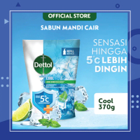 Dettol Sabun Mandi Cair Anti Bakteri Cool 370 gr Refill