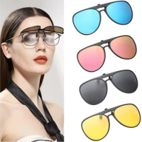 Polarized Clip on Sunglasses for Women Men Anti Glare Night Vision Glasses Photochromic Car Driver Goggles UV400 Eyewear Clips