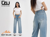 Niyom Jeans collection Aloha : รุ่น B306 กางเกงยีนส์ ทรงกระบอก