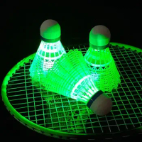 Light-up LED Badminton Lighting Balls Colorful Lighting Shuttlecocks Nylon Lightweight Luminous Badminton Balls