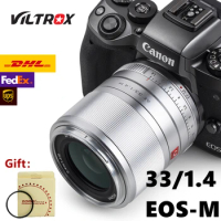 Viltrox 33mm f1.4 STM Auto Focus APS-C Prime Lens for Canon EOS-M cameras M10 M50 M100 M5 M6 MarkII