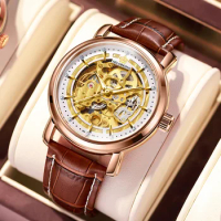 MG.ORKINA fashion men's hollow out watch men's watch full automatic mechanical watch fashion Wristwatch