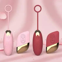 VVIBES Alat Pijat Getar Mini Nirkabel (Wireless) dengan Remote Control MERAH