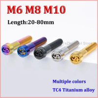 สกรูป้องกันการโจรกรรมโลหะผสมไททาเนียม, 1 ชิ้น, มีขนาด M6, M8, M10, 20mm, 25mm, 30mm, 35mm, 40mm, 45m