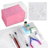 20pcs Waterproof Table Mat Disposable Clean Pad Nail Art Tool Care Gel Polish Practice Cleaning Tablecloths Manicure Accessories