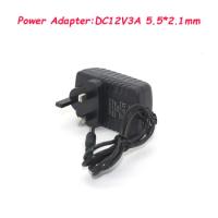 UK Plug 5.5mm x 2.1mm Power Adapter 12V 3A AC 100V-240V Converter Adapter DC 12V 3A 3000mA Power Supply for DVR CCTV IP Camera