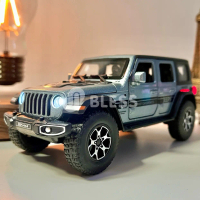 (TERDAPAT LAMPU & SUARA) Diecast mobil Jeep Wrangler Rubicon skala 1:32 - Miniatur Jeep Rubicon Hadi