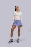 HEIJI - Lightweight Mini Skirt M Yelan Purple
