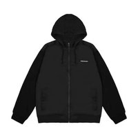 Greenlight Men's Jacket Zipper Hoodie Regular Fit Taslan Fleece Nino OL-C141224 Black S