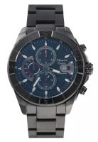 Alexandre Christie Alexandre Christie Chronograph - Jam Tangan Pria - Black - Stainless Steel - 6631
