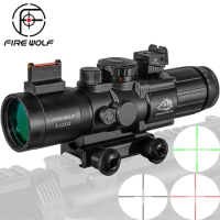 3-12X32 Riflescope 20mm Dovetail Reflex Optics Scope Tactical Sight For Hunting Gun Rifle Airsoft Sniper Magnifier Air Soft