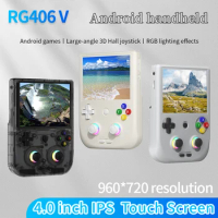 RG 406v Handheld Game Console 4" IPS Touch Screen Android13 5500mAh Battery RG406V Retro Video Game 