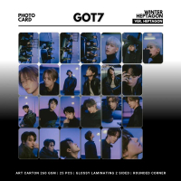 GLOSSY PHOTOCARD GOT7 WINTER HEPTAGON ROUNDED 25 PCS KPOP UNOFFICIAL JACKSON YOUNGJAE BAMBAM