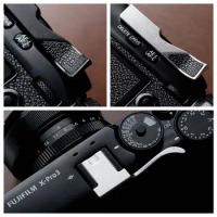 Metal + PU Leather Hot Shoe Thumb Up Grip for Fujifilm Fuji X-pro2 X-pro3 XE4 X-E4 Thumb-Up Hotshoe XPRO2 XPRO3