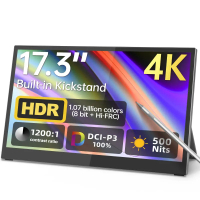 Intehill U17ZT 17" 4K 60Hz 可觸控便攜式顯示器(MO-IU17ZT+AC-INAC20W+LB-MON)