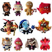 Patung kain baldu Shadow Milk dari Cookie Run Kingdom, mainan patung kain baldu Shadow Milk Cookie R