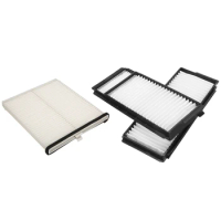 Automotive Cabin Air Filter Air Conditioning System Filter With 2Pcs Automobiles Filters Set White Cabin Air Filter