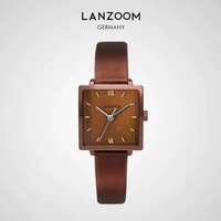 德國藍族 女士手錶 女款高級感復古氣質小方表禮物送女友