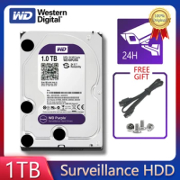 WD Purple 1TB Surveillance Hard Drive Disk SATA III 64M 3.5" HDD HD Harddisk For Security System Video Recorder DVR NVR CCTV