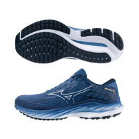 MIZUNO 美津濃 慢跑鞋 男鞋 運動鞋 緩震 支撐型 超寬楦 INSPIRE 藍 J1GC244506