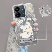 Sarung Telefon, Untuk Redmi 13c dan 14c, Sarung Pasangan Anjing Kartun Comel, Sarung Telefon Bimbit,