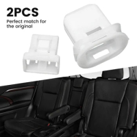 2x Rear Seat Cushion Pad Clip Rear Seat Clips Seat Fixed Buckle Fastener Car Products White Nylon For Toyota 72693-12080